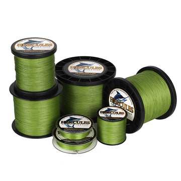 1000M 1094Yds Army Green 10lb-420lb HERCULES PE Braided Fishing Line 12 Strands